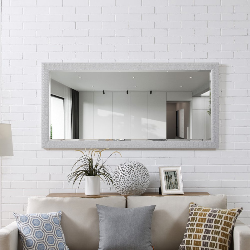 Red Barrel Studio® Samantha Modern Distressed Floor Mirror,Full Length